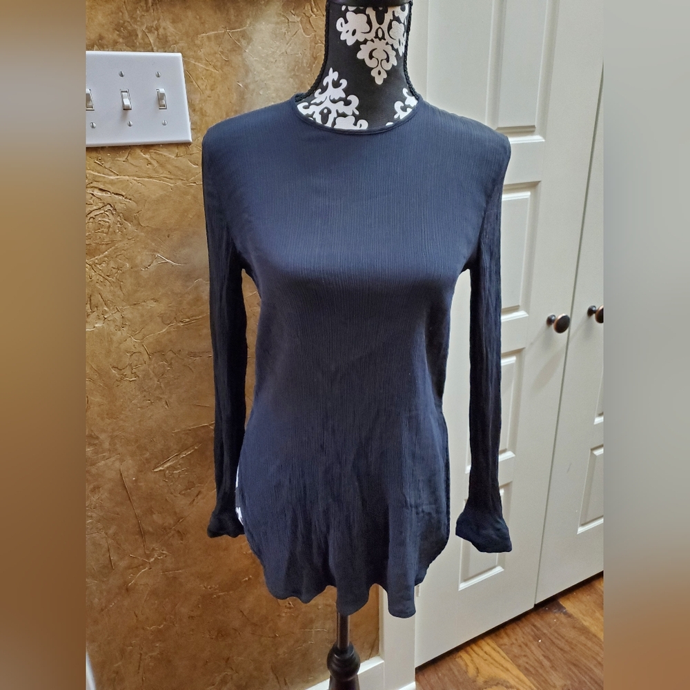 100% silk Georgio Armani Black Top, XS